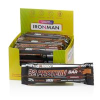 Батончик протеиновый шоколад в темной глазури 32 Protein Ironman 50г 12шт