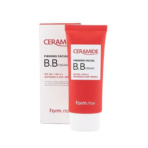 Вв-крем с керамидами укрепляющий Ceramide firming facial bb cream spf spf 50+/pa+++ FarmStay 50г