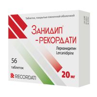 Занидип-Рекордати таблетки п/о плен. 20мг 56шт, миниатюра фото №3