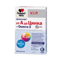 От А до Цинка+Омега-3 V.I.P Doppelherz/Доппельгерц капсулы 1500мг 30шт