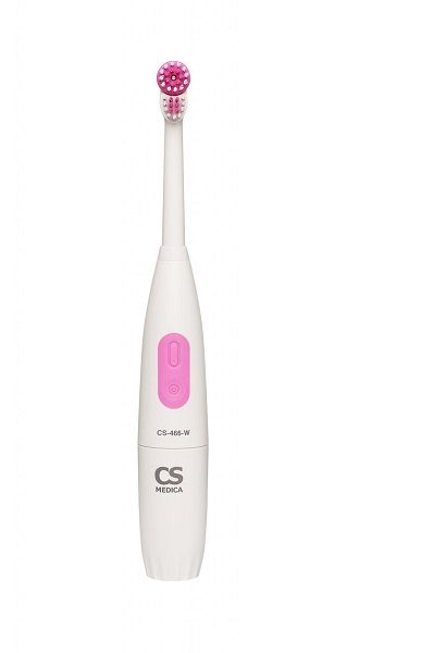 Щетка зубная электрическая для взрослых и детей с 12 лет белая Pion CS-466-W CS Medica/СиЭс Медика