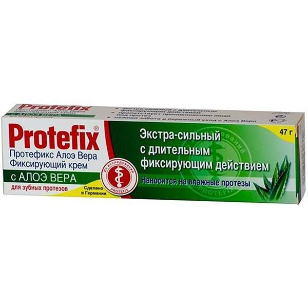 Крем Protefix (Протефикс) фиксирующий для зубных протезов Алоэ Вера 40 мл