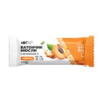Батончик мюсли вкус абрикоса Я натуральный! ABC Healthy Food 25г
