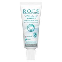 Набор R.O.C.S./РОКС: Паста зубная восстановление и отбеливание 64г+Гель для укрепления зубов Medical Minerals 25г миниатюра фото №4