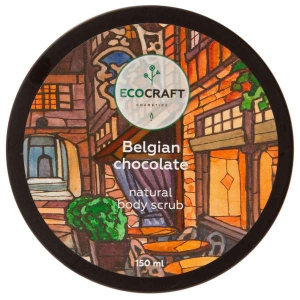 Скраб для тела бельгийский шоколад Ecocraft/Экокрафт 150мл фото №2