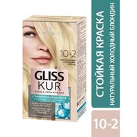 Краска для волос 10-2 натуральный холодный блонд Gliss Kur/Глисс Кур 142,5мл миниатюра