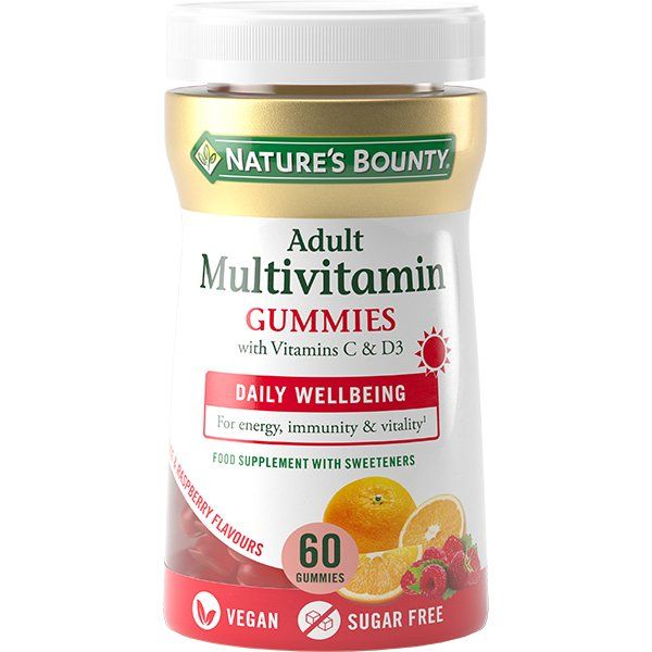 Мультивитамины для взрослых без сахара Nature's Bounty/Нэйчес баунти пастилки жевательные 2г 60шт