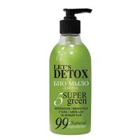 Био-мыло для рук увлажняющее натуральное 5 Super green Body Boom 380мл