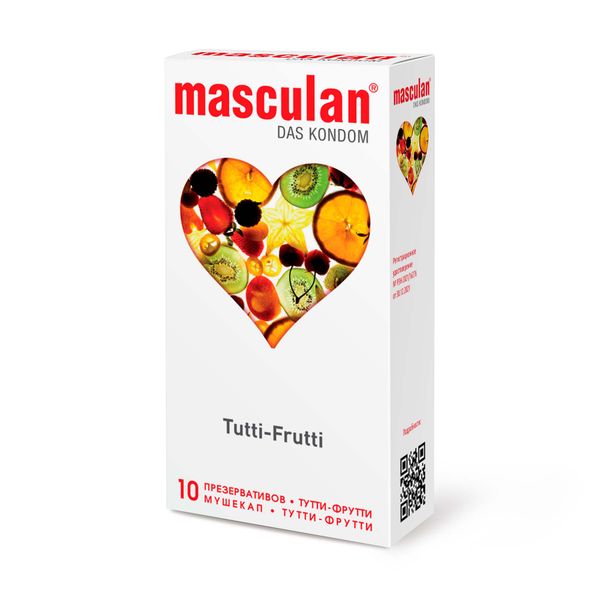 Презервативы тутти-фрутти Tutti-Frutti Masculan/Маскулан 10шт маскулан презервативы 1 ультра тутти фрутти 3