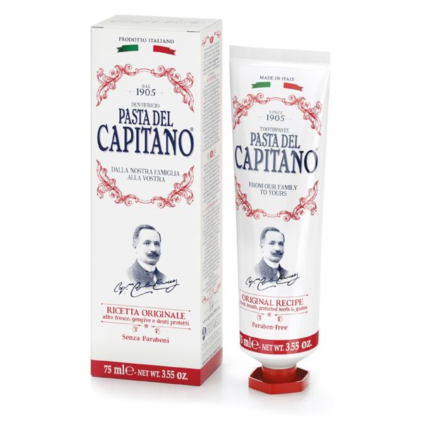 Купить Паста зубная оригинальный рецепт Pasta del Capitano 75мл, Farmaceutici Dottor Ciccarelli S.P.A, Италия