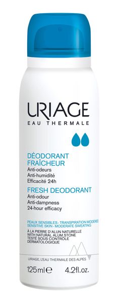 Дезодорант спрей для чувствительной кожи освежающий Uriage/Урьяж 125мл