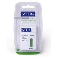 Нить межзубная зеленая мятная Vitis Waxed Dental Tape FM 50м