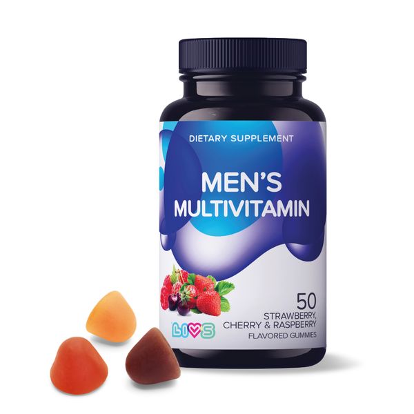 Мультивитамины комплекс для мужчин фрукты и ягоды LIVS пастилки жевательные 3,7г 50шт овощи фрукты ягоды фотокнига для самых маленьких