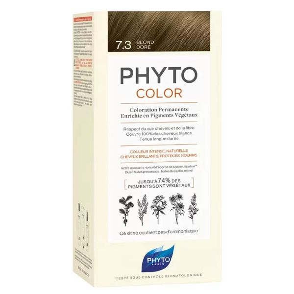 Краска для волос Color Phyto/Фито тон 7.3 Золотистый блонд шампунь защита а phyto phytocolor color protecting 250 мл