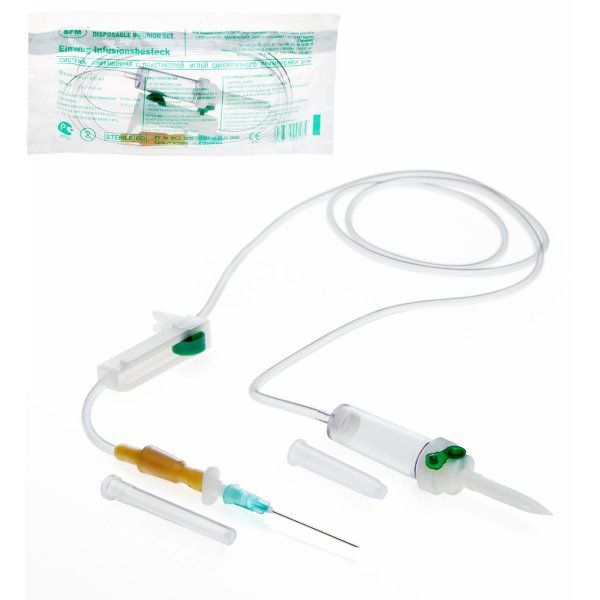 Система инфузионная однократного применения с пластиковой иглой 21G SFM 0,80 х 40мм 25in SFM Hospital Products GmbH