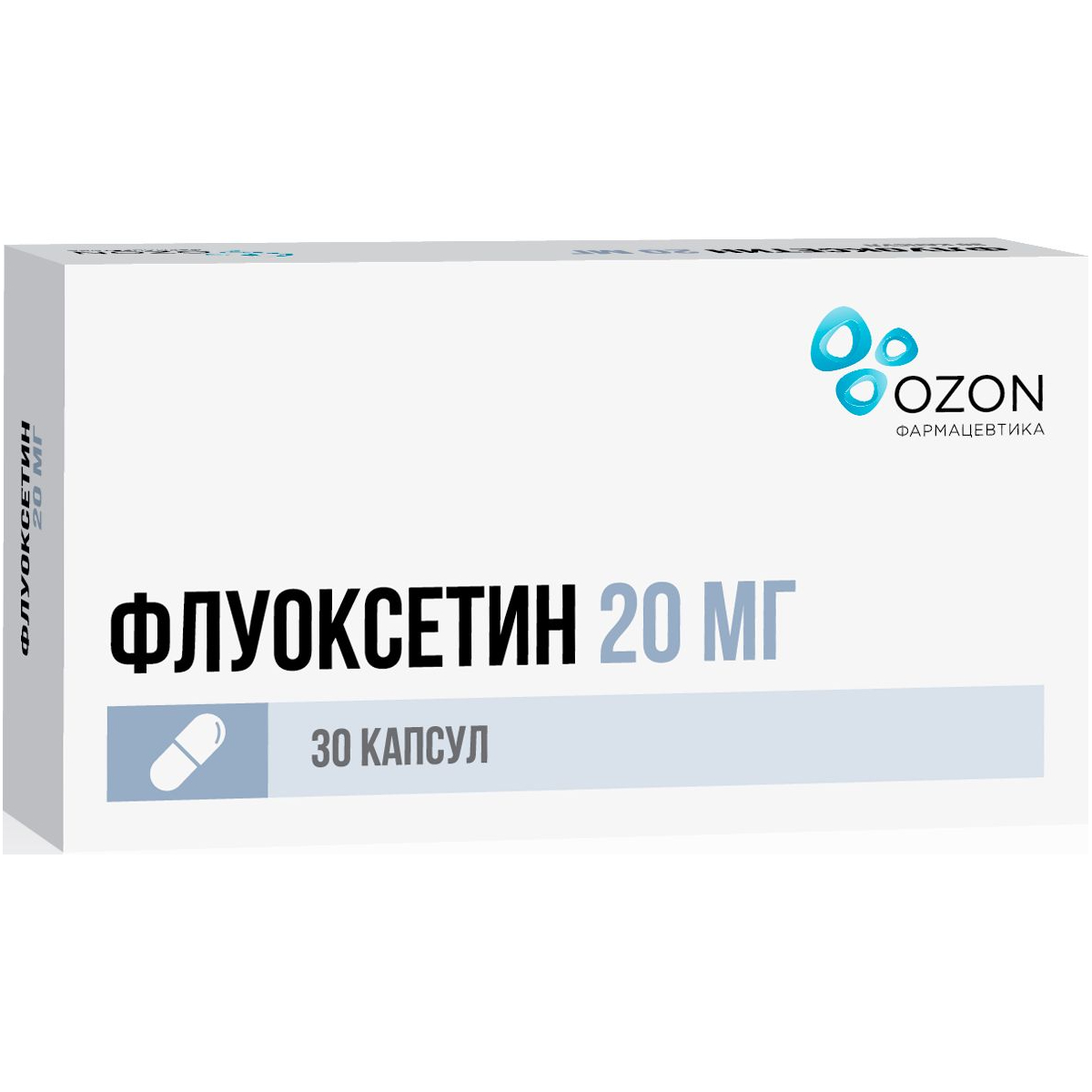 Флуоксетин капсулы 20мг 30шт - купить в Москве лекарство Флуоксетин капсулы  20мг 30шт, официальная инструкция по применению