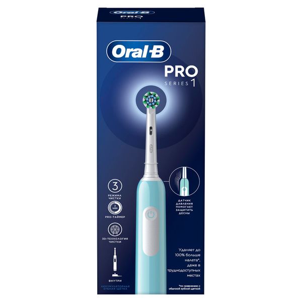 Щетка зубная электрическая 3791 с зарядным устройством 3757 Pro 1 CrossAction Oral-B/Орал-би