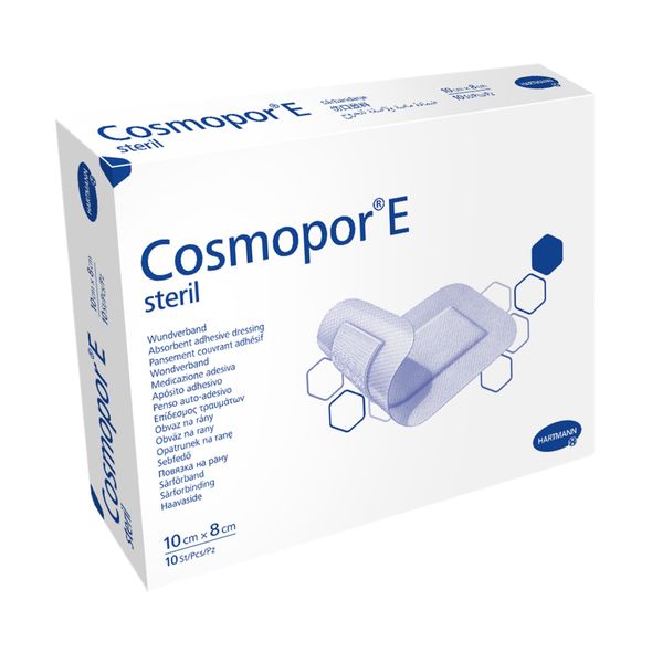 Повязка стерильная пластырного типа Cosmopor E/Космопор Е 10см х 8см 10шт фото №3