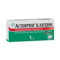 Аспирин кардио таблетки кишечнорастворимые п/о 100мг 28шт миниатюра фото №2