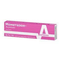 Мометазон-Акрихин крем для наружного применения 0,1% 15г миниатюра фото №2