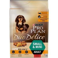 Корм сухой для взрослых собак мелких и карликовых пород, с высоким содержанием говядины Pro Plan Duo Delice 2,5 кг