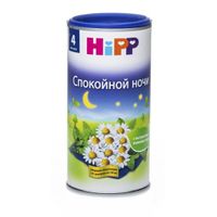 Чай сухой гранулированный для детей с 4 мес. Спокойной ночи HiPP/Хипп 200г