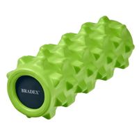 Валик для фитнеса массажный зеленый Bradex/Брадекс миниатюра