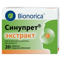 Синупрет экстракт таблетки п/о 20шт