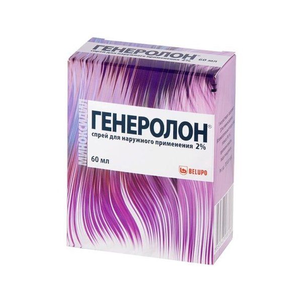 Генеролон спрей д/нар. прим. 2% фл. 60мл №3