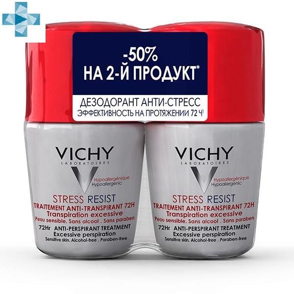 Дезодорант анти-стресс 72 часа Vichy/Виши фл. 50мл 2шт (VRU05107)