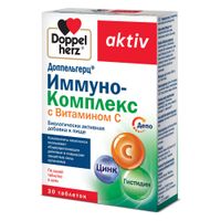 Иммуно-комплекс с витамином С Doppelherz/Доппельгерц таблетки 1071мг 30шт миниатюра фото №2