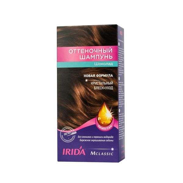 Шампунь оттеночный для окраски волос тон Шоколад М Classic Irida/Ирида 75мл