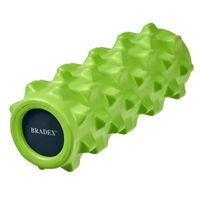 Валик для фитнеса массажный зеленый Bradex/Брадекс
