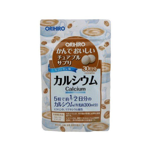 Кальций с витамином D со вкусом кофе Orihiro/Орихиро таблетки 0,5г 150шт