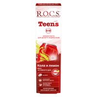 Паста зубная для подростков от 8 до 18 лет R.O.C.S./РОКС Teens Кола и лимон 74г миниатюра фото №3