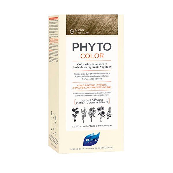 Фито фитоколор крем-краска для волос тон 9 (очень светлый блонд) Laboratoires Phytosolba 1122931 Фито фитоколор крем-краска для волос тон 9 (очень светлый блонд) - фото 1