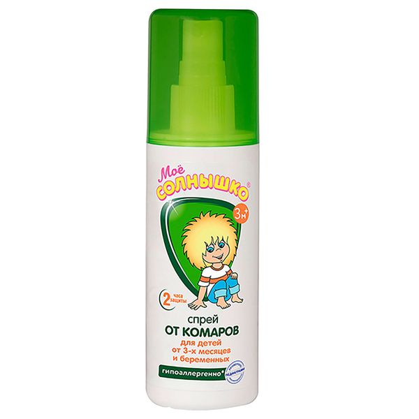 Спрей от комаров защитный средство репеллентное детский Мое Солнышко фл 100мл 240₽