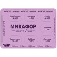 Микафор таблетки 12,5мг+80мг 28шт, миниатюра