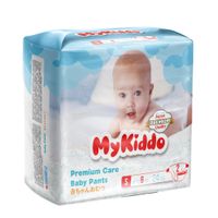 Подгузники на липучках для детей Premium MyKiddo до 6кг 24шт р.S