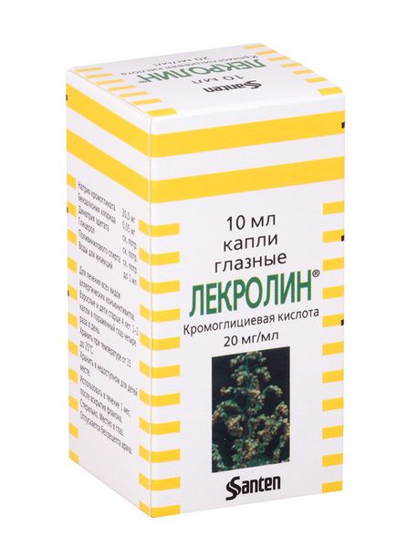 Лекролин капли глазные 20мг/мл 10мл