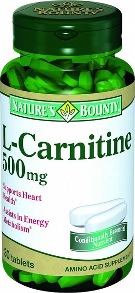 L-карнитин Nature's Bounty/Нэйчес баунти таблетки 500мг 30шт