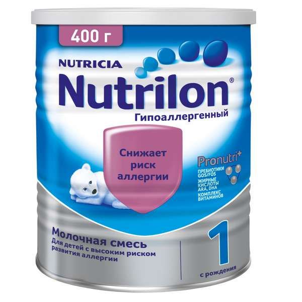 Смесь детская гипоаллергенный молочная Nutrilon/Нутрилон 1 400г