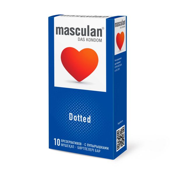 Презервативы с пупырышками Dotted Masculan/Маскулан 10шт цена и фото