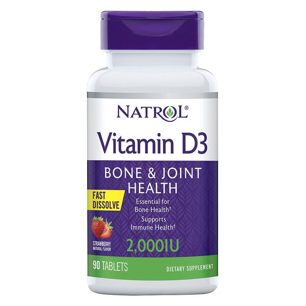 Витамин Д3 Natrol таблетки быстрорастворимые 2000МЕ 90шт