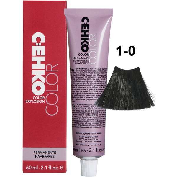 Крем-краска для волос 1/0 Черный Color Explosion C:ehko 60 мл