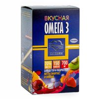 Омега-3 вишня или мультифрукт Полиен капсулы жевательные 700мг 150шт, миниатюра фото №35