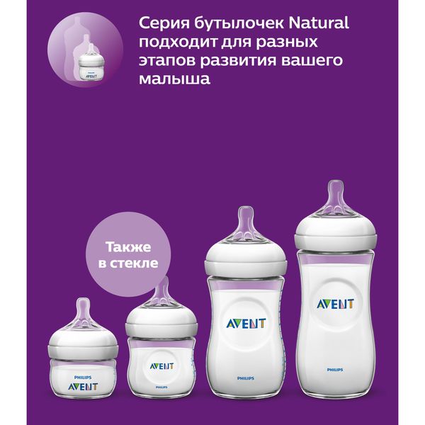 Бутылочка с силиконовой соской из полипропилена Philips Avent 330мл (SCF036/17) фото №5