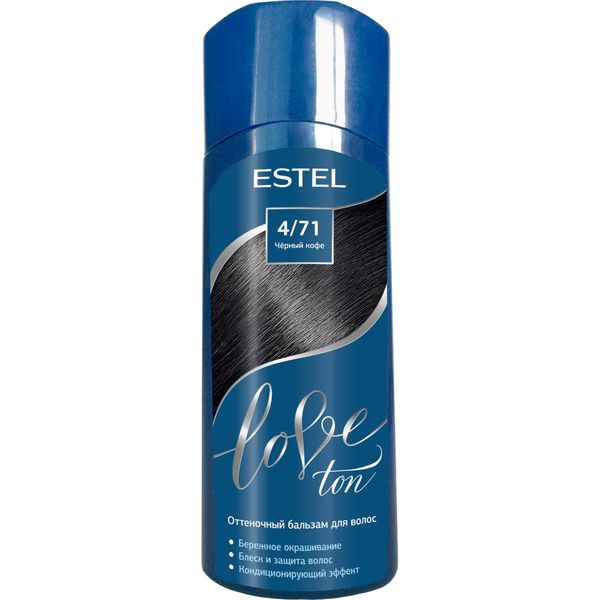 цена Бальзам для волос оттеночный Love ton Estel/Эстель тон 4/71 Черный кофе 150 мл