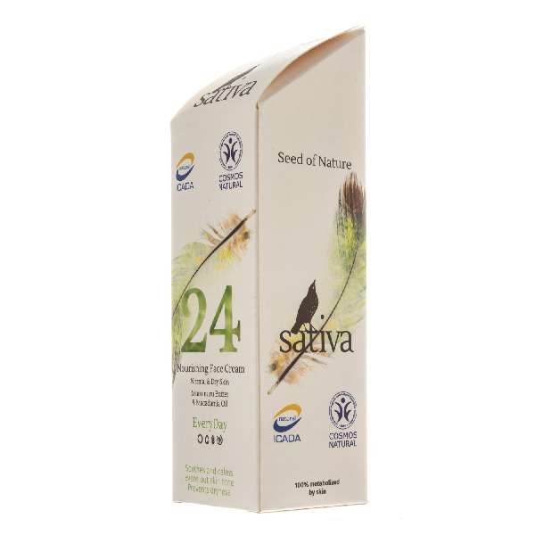 Крем для лица питательный №24 для нормального и сухого типа кожи Sativa/Сатива 50мл фото №4