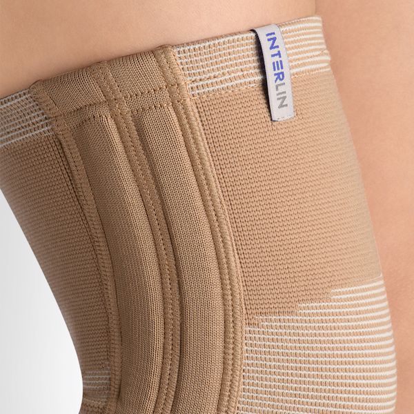 Бандаж на коленный сустав Интерлин РК К05, бежевый, р.XL фото №4